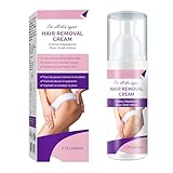 Haarentfernungs Creme, GläTtendes Enthaarungsmittel, Sanfte Formel Intim Haarentferner ohne Schmerzen Creme für Intimbereich Körper Beine und Achselhöhlen Gesicht