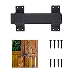 VANROUG Heavy Duty Schiebeschloss Türriegel Riegel Schiebetürschloss,mit Vorhängeschloss Loch Adjustable Gate Latch für Scheune Türen,Stalltür,Gartentür,Innen-und Außenbereich Türschloss, etc.