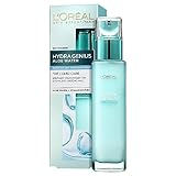 L'Oréal Paris Feuchtigkeitsfluid normale bis trockene Haut für Frauen: frische und geschmeidige Haut & bis zu 72h Feuchtigkeit mit Aloe Water und Hyaluronsäure, Hydra Genius, 1x 70ml