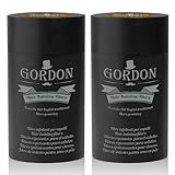 Gordon Haarfasern Set 2 x 22 Gramm - Sofortige Abdeckung für dünner werdendes Haar (2 x Braun ohne Applikator)