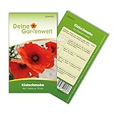 Klatsch-Mohn rot Samen - Papaver rhoeas - Mohnsamen - Blumensamen - Saatgut für 300 Pflanzen