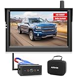 AUTO-VOX 5“ Magnetische Rückfahrkamera Kabellose mit Tragcase: 1080P Weitwinkel-Kamera, IP69K-wasserdicht, 1-Minuten-Installation, Nachtsicht & Funk Rückfahrkamera für Wohnmobil, Auto, LKW, Anhänger