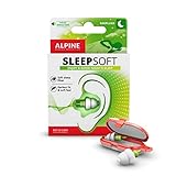 Alpine SleepSoft Ohrstöpsel - Blockiert Schnarchen und verbessert den Schlaf - Soft-Filter zum Schlafen – Bequemes, hypoallergenes Material – Wiederverwendbare Ohrstöpsel