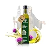 Aura vom Land Bio Premium Mariendistelöl 250ml kaltgepresst – Nach Hildegard von Bingen - Natürliches Distelöl & Reich an Vitamin E & Silymarin aus Mariendistel – Hergestellt in Bayern