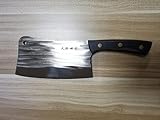 TJ POP Hackmesser Chinesisches Kochmesser Professionelles 18.4cm, Scharfer Fleischerbeil, 50CR15 Stahlklingestärke 3.5 mm, TJ SEGA Serie TC16081 für Küche und Restaurant