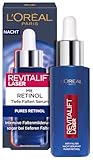 L'Oréal Paris Pures Retinol Nachtserum für gemilderte Falten, eine hydratisierte Haut & ebenmäßige Hautmit Retinol und HyaluronsäureRevitaLift Laser X3, Retinol Serum 30ml