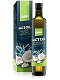 MCT-Öl aus 100% Kokosöl für Bulletproof-Coffee & Ketogene-Ernährung Vegan - 500ml Kokosnussöl neutral im Geschmack und Geruch, Caprinsäure C-10, Caprylsäure C-8