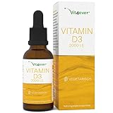 Vitamin D3 - 2000 I.E. pro Tropfen - 70ml (2380 Tropfen) – Premium: Gelöst in MCT-Öl aus Kokos & hohe Stabilität - Ohne Alkohol - Laborgeprüft