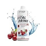 Best Body Nutrition Vital Drink ZEROP® - Kirsche, Original Getränkekonzentrat - Sirup - zuckerfrei, 1:80 ergibt 80 Liter Fertiggetränk, 1000 ml