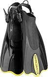 Cressi Palau Saf Fins - Einstellbare Kurze Flossen zum Schwimmen und Schnorcheln, Unisex Erwachsene