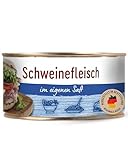 DREISTERN Schweinefleisch im eigenen Saft 300g I Mit Schweineschwarte I Herzhafte Spezialität in recyclebarer Konservendose I Lange Haltbarkeit dank natürlicher Konservierung I Hausmacher Qualität