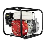 Begoniape Wasserpumpe 4-Takt 6.5PS Benzin Motor Selbstansaugend Gartenpumpe schmutzwasserpumpe Gemüsegartepumpe, 2 Zoll Gartenschlauch, 3.6L Kraftstofftank, 4.8KW, 36m³/h