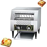 BDJSN VGewerblicher Förderbandtoaster, 1300 W/2200 W/2800 W Hochleistungs-Elektroofen Aus Edelstahl Mit 3 Heizrohren, 7-Gang-Einstellungen, Für Restaurants, Cafés, Bäckereien