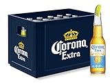 Corona Cero 0,0% Alkoholfrei Premium Lager Flaschenbier, MEHRWEG (24 x 0.355 l) im Kasten, Internationales alkoholfreies Lager Bier mit 100% natürlichen Zutaten, 24er Kiste