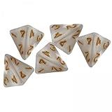 EHJRE 5X 10 Stück Game Dices Multi Side Game Dices Acryl Würfel, Mathematikunterrichtsspielzeug Würfel Set, Polyedrische Würfel für KTV, Bar, Brettspiel