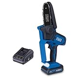 Scheppach Akku-Gehölzschneider Set S C-PS100-X | 5‘‘ Schwert & -Kette | Schnittgeschwindigkeit 4,8 m/s | 20-Volt-IXES-Serie | Inklusive 2,0 Ah Akku und 2,4 A Ladegerät