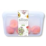 Silics® Wiederverwendbare Gefrierbeutel (400ml) Sky Blue - Silikonbeutel für Lebensmittel, Spülmaschinenfest, Sous Vide und Mikrowellengeeignet