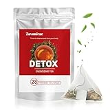 Detox Tee Zum Abnehmen, 28 Tage Gewichtsverlust Tee, Körperformender Kräutertee, Natürliche Fettverbrennung, Sanfte Entgiftung, Unterstützt die Verdauung, Energie-Booster