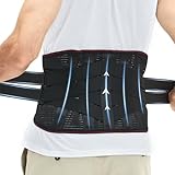WellSync Rückenstützgürtel S, M, L, XL, XXL Rückengurt Rückenschmerzen Gürtel im Unteren Rücken, Rückenbandage Herren und Damen, Rückenstütze mit Verstellbaren Trägern Rückengürtel mit 8 Streben