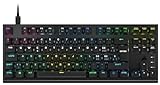 Corsair K60 PRO TKL RGB Optical Mechanical Gaming Keyboard - CH Qwertz - Backlit RGB LED OPX - Black