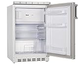 PKM Unterbau-Kühlschrank mit Gefrierfach unterbaufähig 83 L Dekorrahmen Gefrierfach wechselbarer Türanschlag (Weiß)