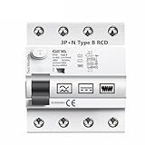 KHRKHHXLA GYL9 Typ B RCD Din-Schiene Fehlerstromschutzschalter DC RCCB RCD 2P 4P 63A 30mA 100mA 300mA 6KA IEC62423(4P-63A-30mA)
