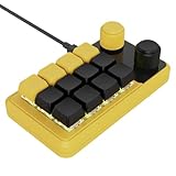 Uqezagpa 12 Makro-Pad für Gamer und professionelle RGBs, beleuchtet, programmierbar mit Typ-C-Kabelhand-Makro-Tastaturen