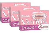 Gillette Venus Comfortglide Spa Breeze 12 Ersatzklingen für Damen, 3 integrierte Klingen für eine gründliche, sanfte Rasur