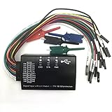 Bsowte USB-Logikanalysator, 100 MHz, 16 Ch, Logikanalysator, Kunststoff, Logikanalysator für ARM FPGA H2-002, Schwarz
