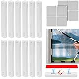 Fliegengitter Fenster Magnet Clips, 12 Stück Magnete Für Fliegengitter, DIY Magnet Fliegengitter Fenster, 2 Stück Fliegengitter Reparatur Set Magnetbefestigung Ohne Bohren für Küche Wohnzimmer Balkon
