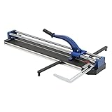 DAOHHFO 80cm Manueller Fliesenschneider Doppelschienen und Halterungen Handbuch 3/5 mit Präzision Infrarot Positionierung Manuelle Fliesenschneider Werkzeuge für Präzisionsschneiden (Blau)
