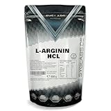 L-Arginin HCL - 1000g Pulver Premium L-Arginin Hydrochlorid - durch Fermentation - ohne Zusätze - vegan