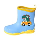 cfpqv Gummistiefel Kinder Regenstiefel Niedlich Cartoon Regenschuhe Rain Boots Rutschfest Halbschaft Regen Stiefel Wasserdichte Stiefeletten Bootschuhe Jungen Mädchen Kinderstiefel Kinderschuhe