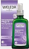 WELEDA Bio Lavendel Entspannendes Pflege-Öl, ätherisches Naturkosmetik Massage- und Körperöl aus Lavendel und Entspannung für den Körper mit angenehm beruhigendem Duft (1 x 100 ml)