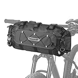 Rhinowalk Fahrrad Lenkertasche Wasserdicht 12L Fronttasche Lenkerrolle Fahrradtasche für Lenker Bikepacking Roll Bag Schultertasche Aufbewahrungstasche