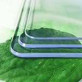 Transparente PVC-Tischdecke, waschbar, wasserdicht, kratz- und hitzebeständig, 1 mm/2 mm/3 mm/5 mm, transparenter Tischschutz, strapazierfähige Kunststoff-Tischfolie für Esszimmer, Küche und