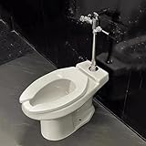 WXXZCE Stand Wc Abgang Senkrecht, Toilette mit Komforthöhe und Manuellem Spülventil, Keramikmaterial, Bodenstehende Installation, Bodenentwässerung, Hubraum 4,5 L
