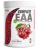EAA Pulver 500g KIRSCHE - 12.500mg essentielle Aminosäuren - unglaublich lecker & erfrischend - COMPLETE EAA mit allen 9 EAAs inkl. Histidin - EAA vegan Aminosäuren Pulver - Amino Workout Drink