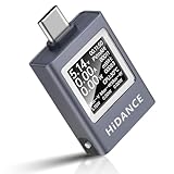 diymore USB C Tester 4.5~50V 12A USB Messgerät Digital Multimeter Strommessgerät USB Power Meter, Spannung Voltmeter, Strommesser, Leistungskapazität Detektor