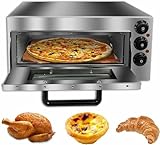 Tragbarer Grillofen Im Freien, Kommerzieller Elektrischer Pizza-Ofen, Pizza-Schublade Toaster-Ofen, Arbeitsplatte Edelstahl (Singlelayer)