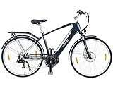 smartEC TrekX-MH E-Bike Trekking Herren 250W Mittelmotor Li-Ion-Akku 36V/13Ah Elektrofahrrad 28 Zoll Reichweite 90km bis 25 km/h Trekking City
