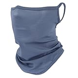 Schlauchschal für Radfahren, Halstuch, Schal, Kopfbedeckung, Gesicht, Eisseide, Schlauchschal, Bandana, Gesicht, schnell trocknend, Motorrad, grau, Einheitsgröße