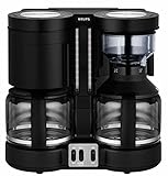 Krups KM8508 Duothek Plus Doppel-Kaffeeautomat, Kunststoff, 20 Unknown_Modifier, Schwarz