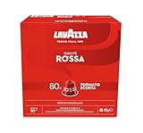 Lavazza Qualità Rossa, vollmundiger und ausgewogener Espresso, 80 Kapseln, Nespresso kompatibel