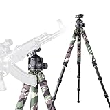 XILETU Kohlefaser-Schießstativ mit Schnellentriegelungs-Kugelkopf, kompatibel mit Arca Swiss und Picatinny, perfekt für die Jagd, Schießstöcke für Jagdgewehre