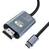 HDMI Adapter USB C HDMI 4K HDMI,2M USB C HDMI Adapter USB C to HDMI Compatibile da Thunderbolt 3/4 a HDMI per MacB Pro2017/2018, Surfac Lapta 7/8/9, IPa Pro2018, Air 2022, Vivo X80 Pro, Samsung S23