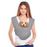 Amexo Freihändige Hundetasche, Tragetasche Hund Tragetuch für Hunde Frontpaket Hundetragetuch mit Verstellbarem Riemen bis für Hunde Katzen Aktivitäten Im Freien, Bis 9 Kg