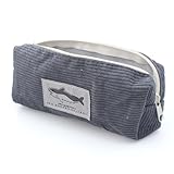 GZQINGYONG 1 Schlamper Mäppchen,Federmäpchen,Federmäppchen Einfach,Mäppchen Cord Stoff,Kann Als Reise Oder Kosmetiktasche, GeldböRse,Brillenetui Und ZubehöRtasche Einfachen Unisex-Grau