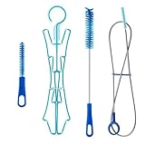 Trinkblasen-Reinigungsset | 4 in 1 Blasen-Rohrreiniger Bürsten Set | Reinigungsbürsten für Trinkblase | Reinigungsset für Sport, Wandern, Radfahren, Trinkbeutel, BPA-frei, Set, Refer to description