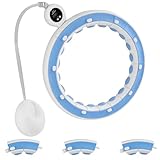 Oulesvte 95-138cm Hula Hoop Reifen Erwachsene, Leise Hula Hoop Reifen mit Gewicht Ball, Einstellbar Smart Hula Hoop, Hullahub Reifen Zum Abnehmen, 360 Degree Massage, für Adult, Anfänger und Kinder